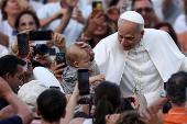 Pope Leo XIV leads prayer vigil in St. Peter?s square at the Vatican