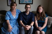 Jenna Norton, Ian Morgan and Anna Culbertson sit for a portrait in Bethesda, Maryland