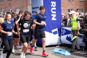 Denmark's Crown Prince Christian attends the Royal Run in Viborg