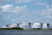 A view of Cheniere's Sabine Pass LNG facility located in Cameron Parish
