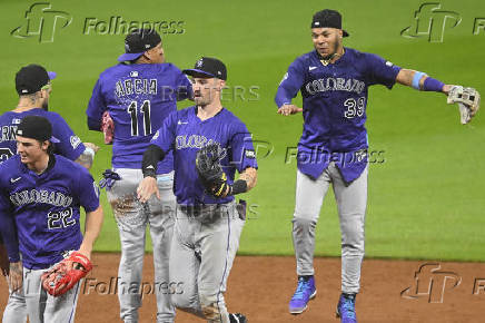 MLB: Colorado Rockies at Cleveland Guardians