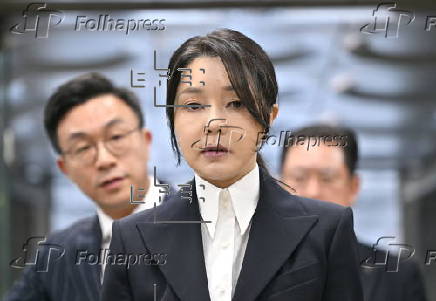 Former First Lady Kim Keon Hee attends court hearing on arrest warrant in Seoul