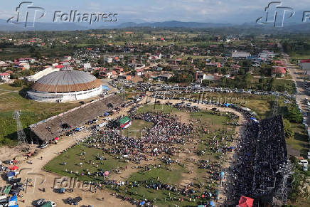 Former Bolivian President Morales holds a rally calling for ?null voting? in upcoming presidential election