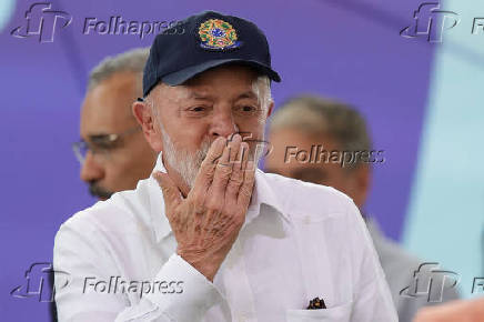 Lula durante evento em Belford Roxo (RJ)