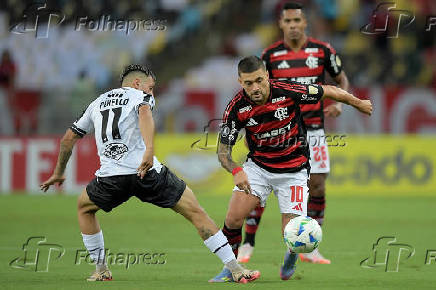Partida entre Flamengo e Central Córdoba válida pelo Copa Libertadores 2025.