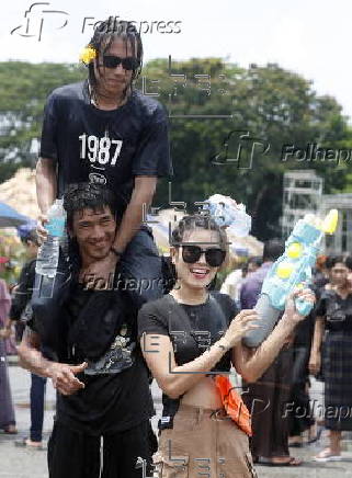 Myanmar Thingyan water festival