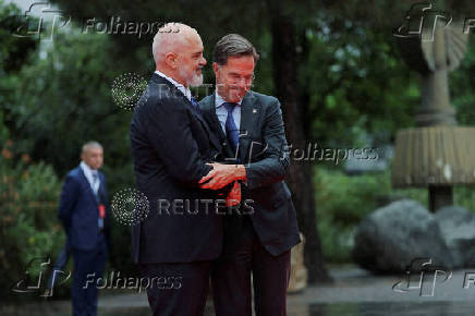 European Political Community Summit at Skanderbeg square in Tirana