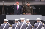 US President Trump delivers commencement address at US Military Academy