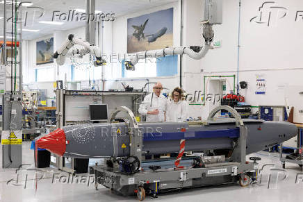Britain's Defence Secretary John Healey visits MBDA Storm Shadow factory in Stevenage
