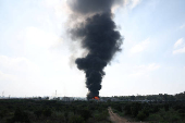 Aftermath of missile attack from Iran on Israel