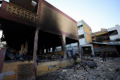 Aftermath of Israeli attacks, in Gaza City