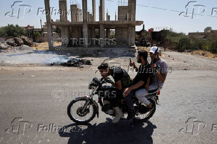 Aftermath of deadly clashes between Druze fighters, Sunni Bedouin tribes and government forces, in Sweida