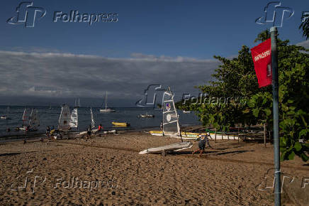 Praia da Armação, em Ilhabela, no litoral norte de SP