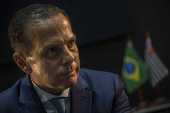 O governador de SP, João Doria, em seu gabinete no Palácio dos Bandeirantes 