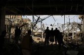 Aftermath of an Israeli airstrike, in Sanaa