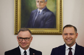 Polish President Duda meets with President-elect Nawrocki, in Warsaw