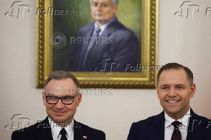 Polish President Duda meets with President-elect Nawrocki, in Warsaw