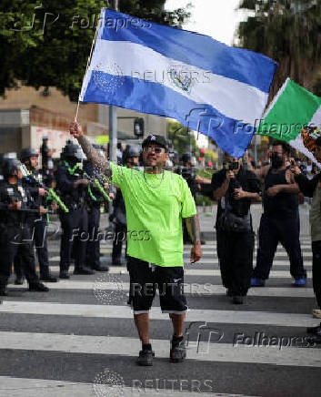 Protests against immigration sweeps continue, in Los Angeles