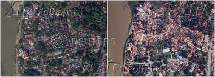A Google Earth image shows an area in Bhamo
