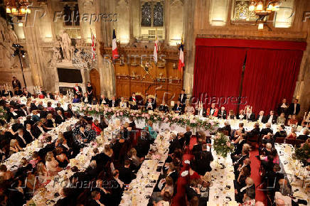 French President Macron visits Britain