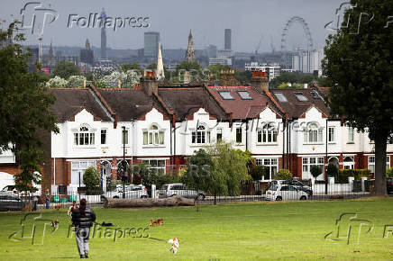 FILE PHOTO: Residential housing in south London