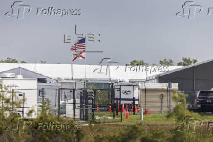 Florida Governor DeSantis holds press conference at Alligator Alcatraz detention facility