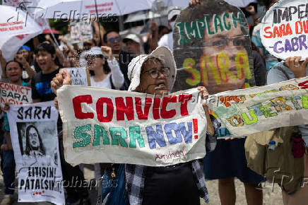 Filipinos protest after Senate archives impeachment case against VP Sara Duterte
