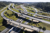 Rodovia dos bandeirantes, no cruzamento com a Anhanguera 