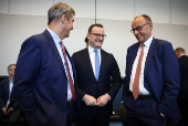 CDU and CSU parliamentary Bundestag fraction meeting