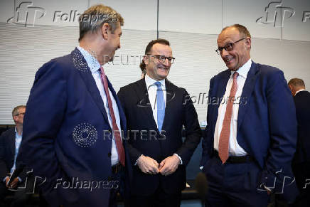 CDU and CSU parliamentary Bundestag fraction meeting