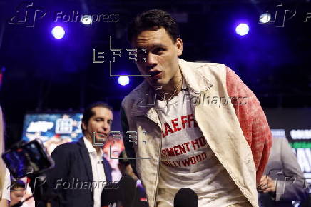 Boxers Jake Paul and Julio Cesar Chavez Jr. hold press conference for upcoming boxing mastch