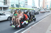 Passeio de carrinho elétrico gratuito