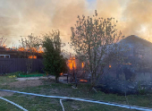 Aftermath of drone attack on Moscow region