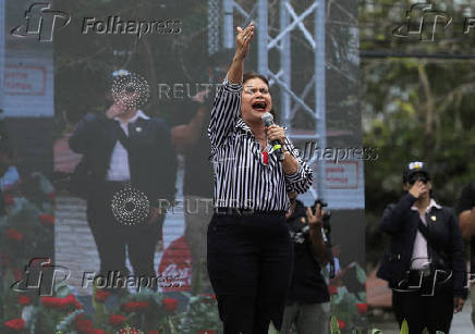 Protest during the anniversary of the 2009 coup d'état, in Tegucigalpa