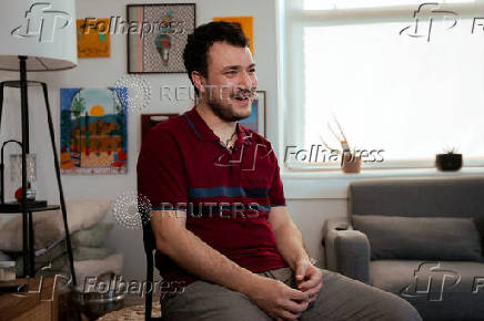 Mahmoud Khalil poses for a portrait in New York