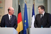 German-French closed-door meeting of finance ministers at Genshagen Castle