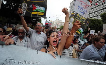 Protest against Tunisia's President Kais Saied in Tunis