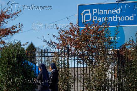 FILE PHOTO: Outside Planned Parenthood in Ohio as abortion debate rages