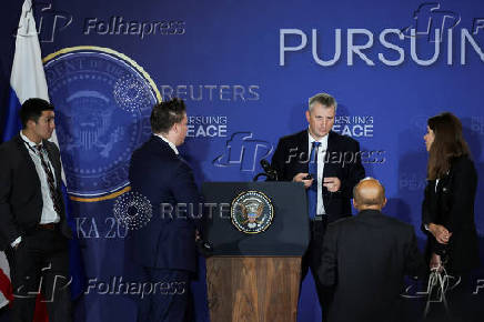 U.S. President Trump meets with Russian President Putin in Alaska