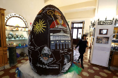 Gay-Odin chocolate factory pays tribute to Naples's rich history and chocolate-making tradition,during the celebration of the city's 2,500th anniversary.