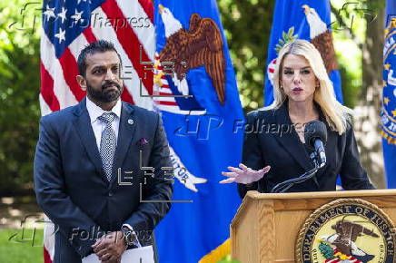 Pam Bondi and Kash Patel hold DOJ press conference on sex predator sting