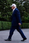 US President Donald Trump Returns to the White House on Memorial Day Weekend