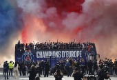 Champions League - Paris St Germain Victory Parade