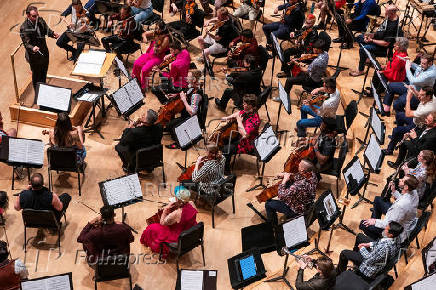 The International Pride Orchestra performs at the Strathmore Music Center in North Bethesda
