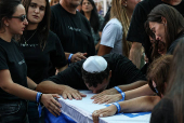 Funeral of hostage Yonatan Samerano, in Tel Aviv