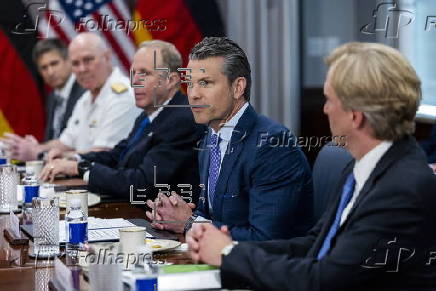 US Defense Secretary Hegseth meets with German Defense Minister Pistorius
