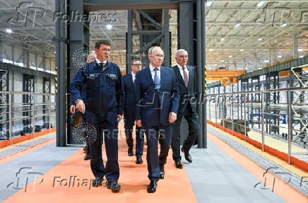 Russian President Vladimir Putin visits the Magnitogorsk Iron and Steel Works