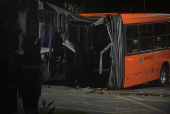Acidente de trem e onibus