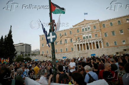 Pro-Palestinian protest in Athens