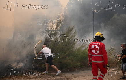 Wildfire in Greece's Peloponnese region